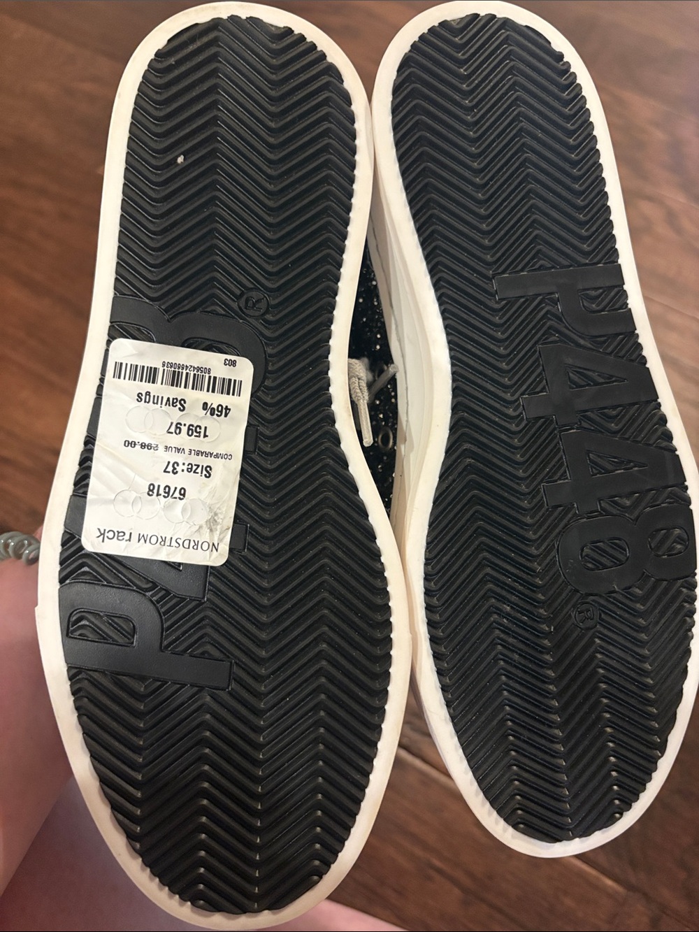 P448 John Shaka low-top sneakers size 37 NWT (6.5) - Picture 3 of 7